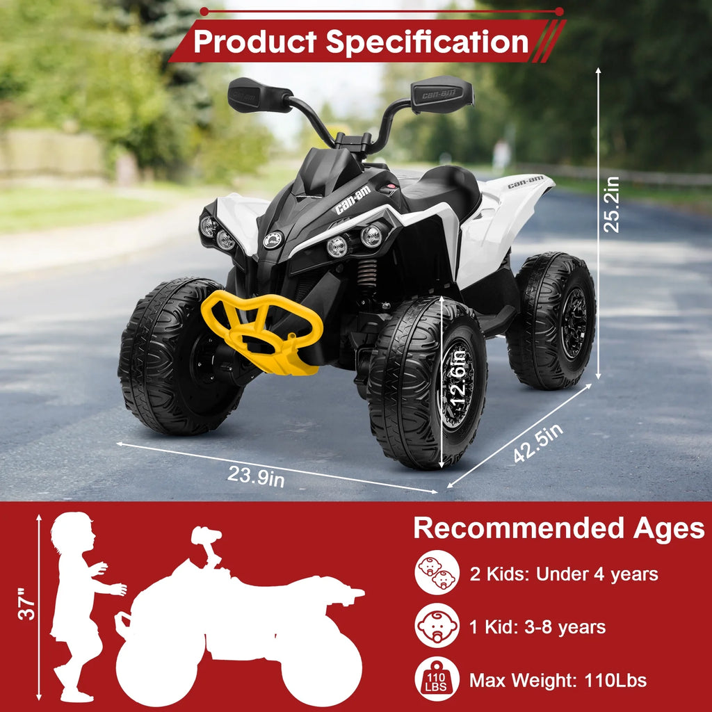 24V 4 Wheeler ATV with 2 Seater X95870