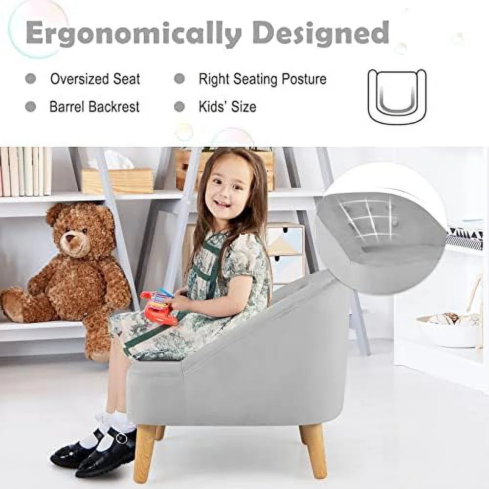 Velvet Sofa with Ottoman E8686