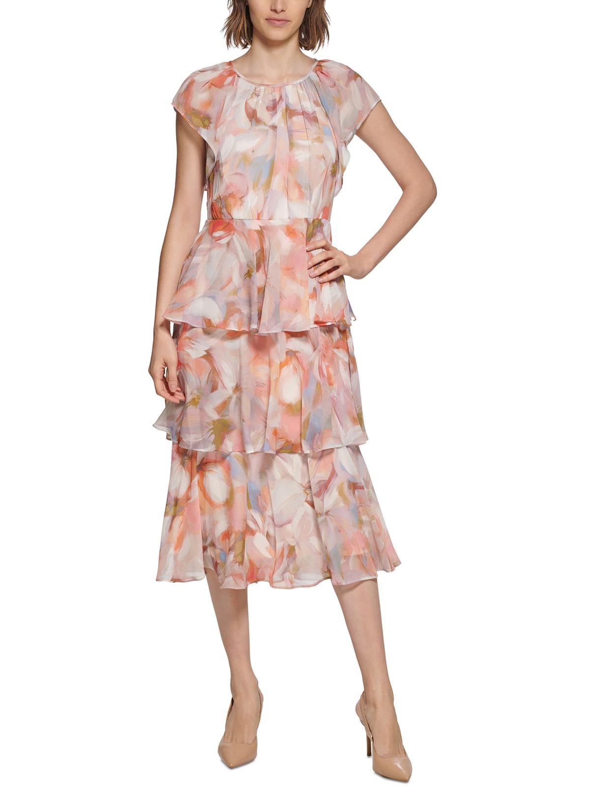 Printed Tea Midi Dress K771418