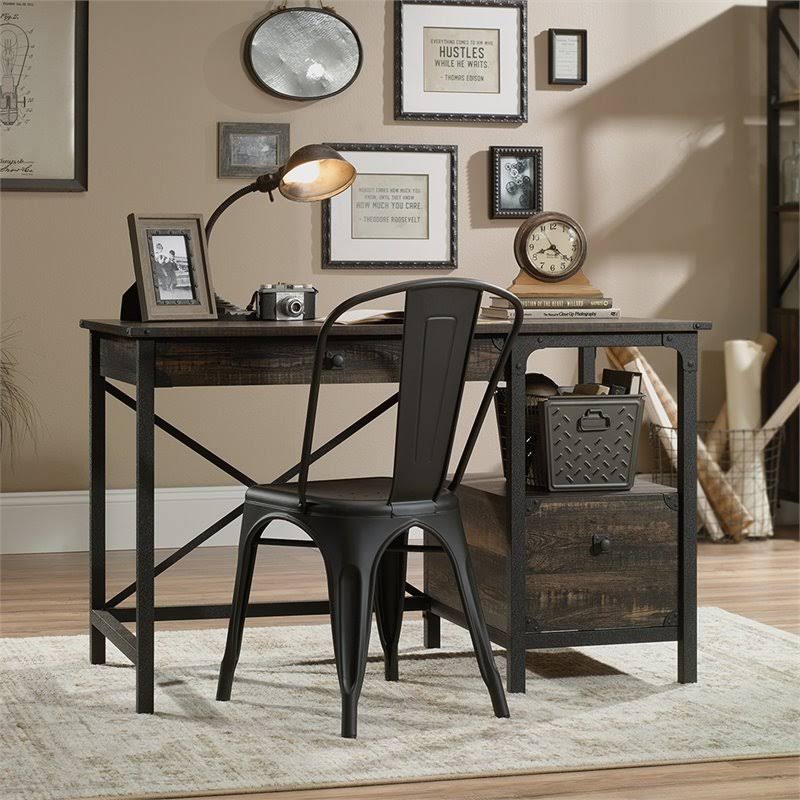Carbon Oak and Black Writing Desk U931925