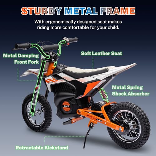 24V 250W Kids Electric Dirt Bike with Air-Filled Tires X441