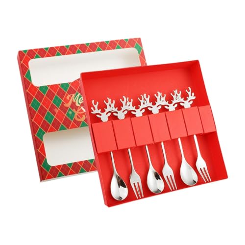 Christmas Stainless Steel Spoons Forks Set I28220