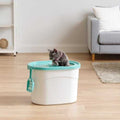 Large Round Top Entry Cat Litter Box & Scoop V694