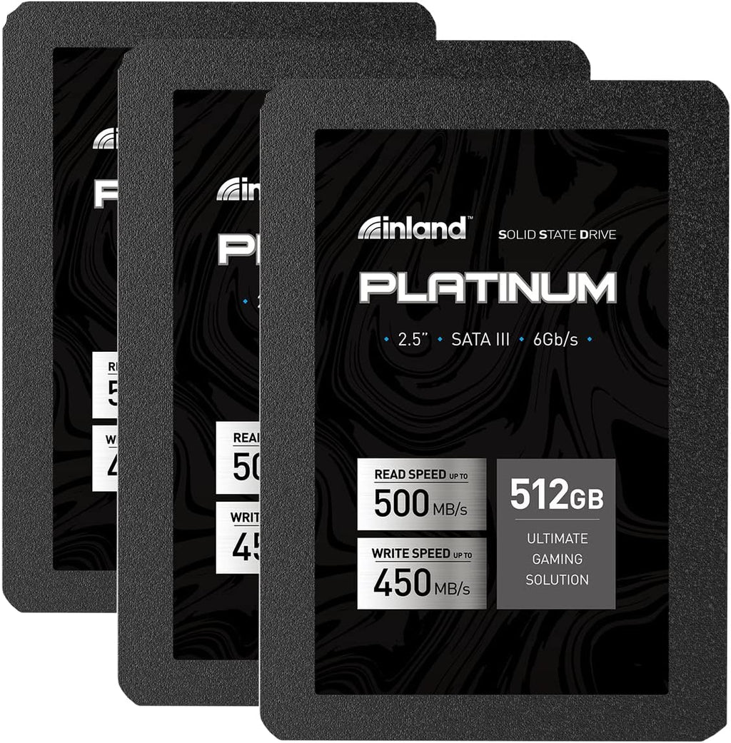 3 Pack 512GB SSD SATA III 2.5" Internal Solid State Drive S32581