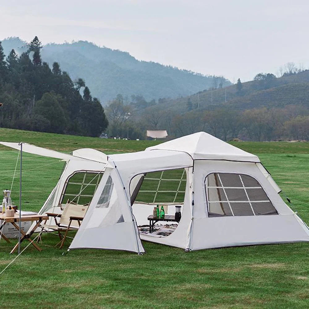 Beige Travel Camping Tent, Oxford Cloth Q707167