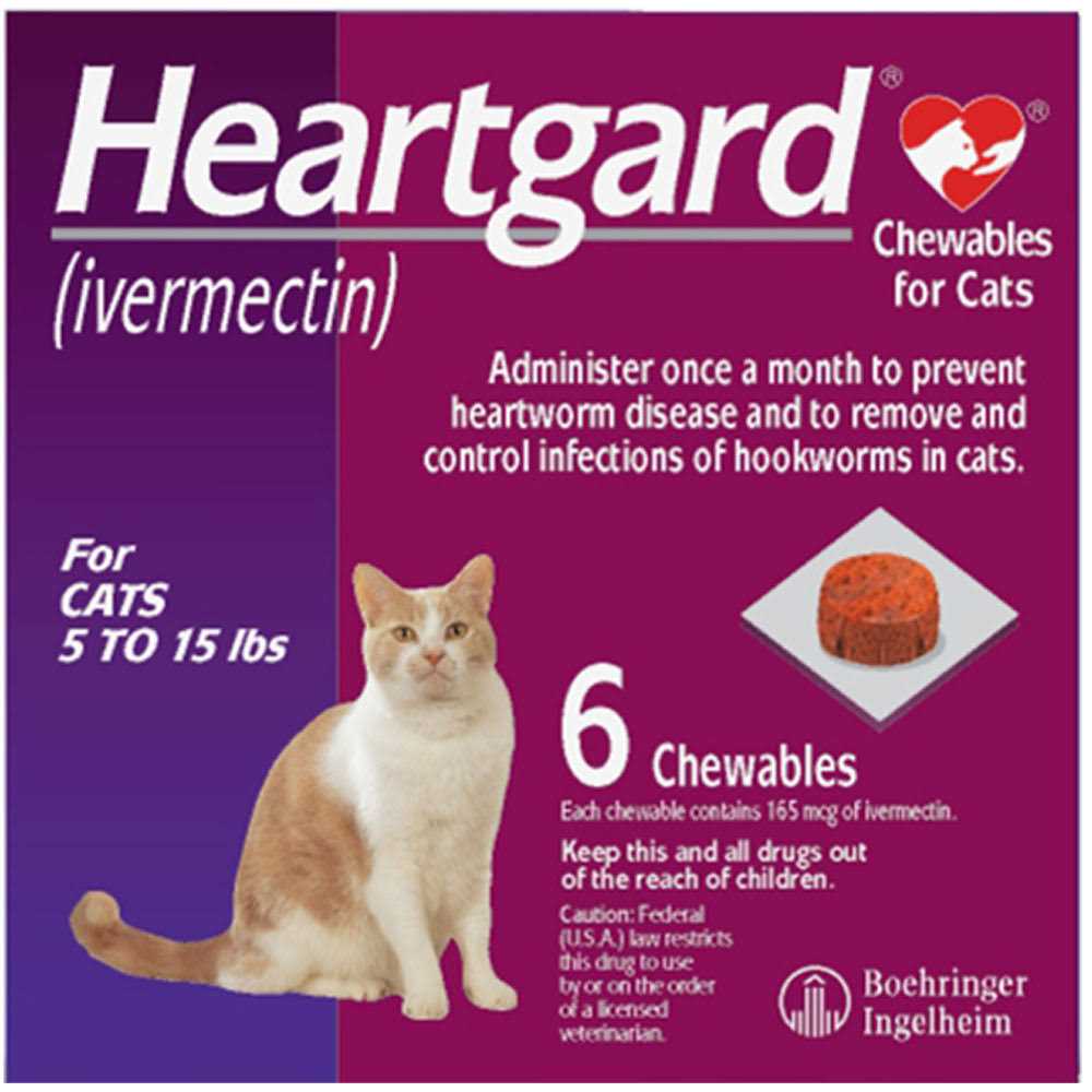 Heartgard Chewables for Cats 5-15 lbs Z5534