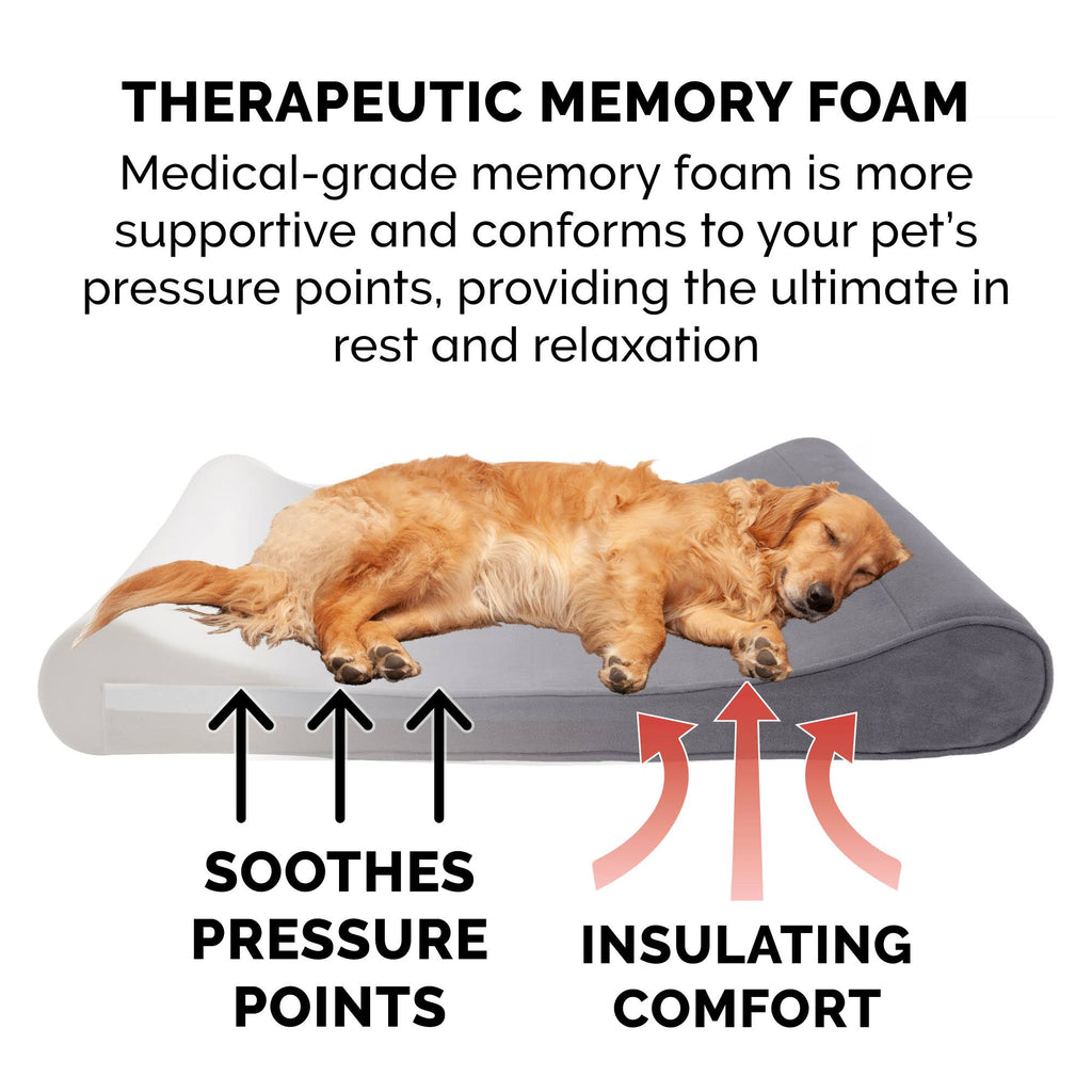 Giant Gray Memory Foam Pet Bed for Dogs u0026 Cats M473