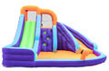 Double Slide Inflatable Water Park with Climbing Wall & Water Cannon N2915