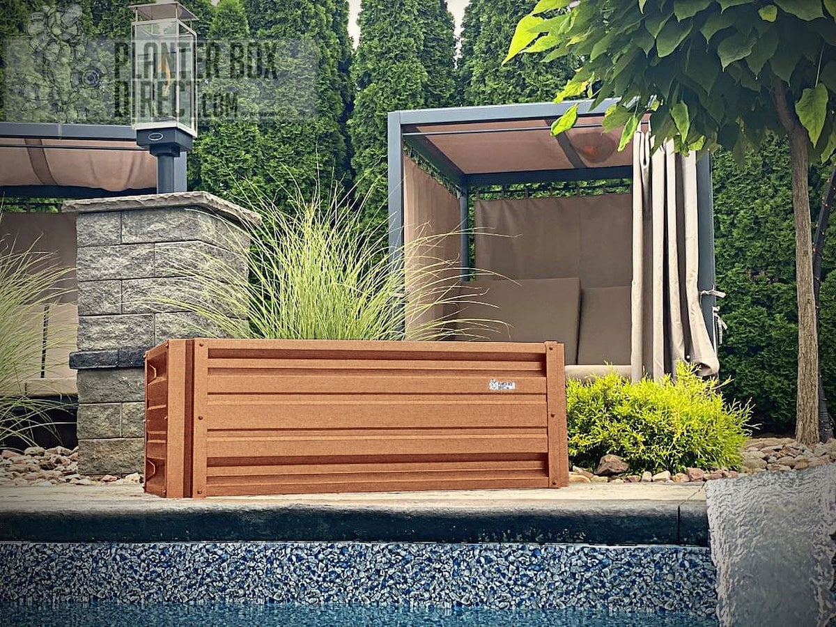 Rectangular Metal Planter Box Galvalume Steel 24 x 48" 18" High Walls V8381