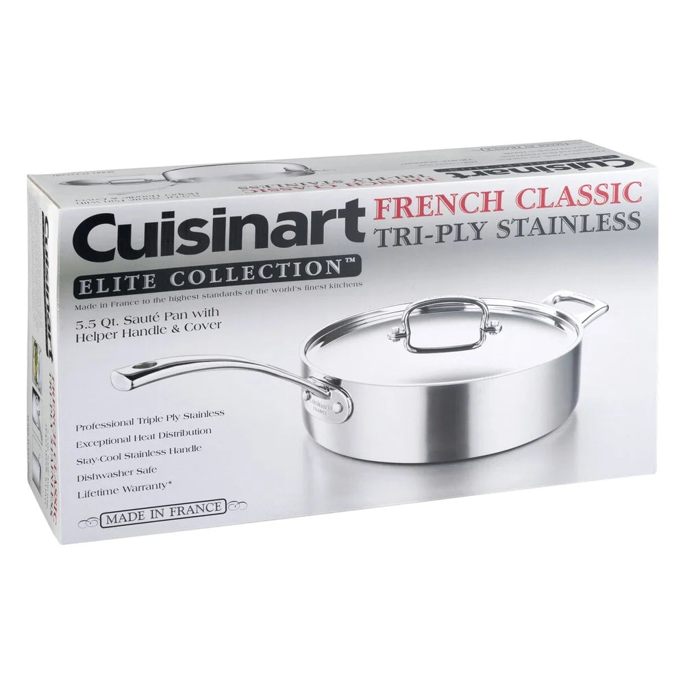Stainless Steel Saute Pan with Cover 5.5 Quart U143715