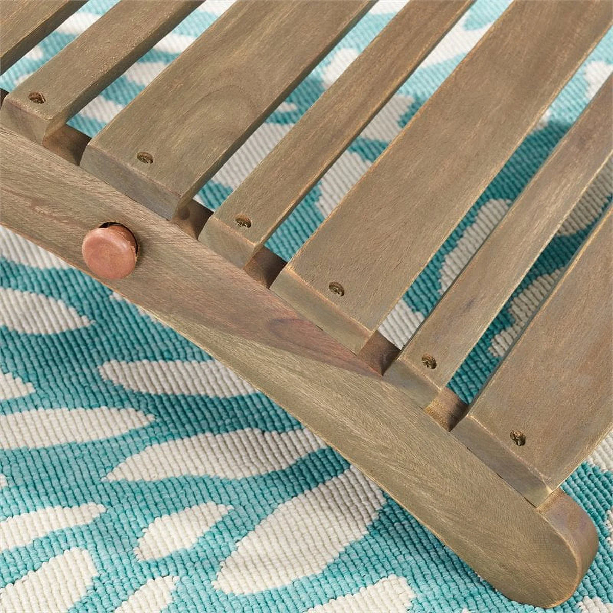 Acacia Wood Foldable Chaise Lounge Q645363