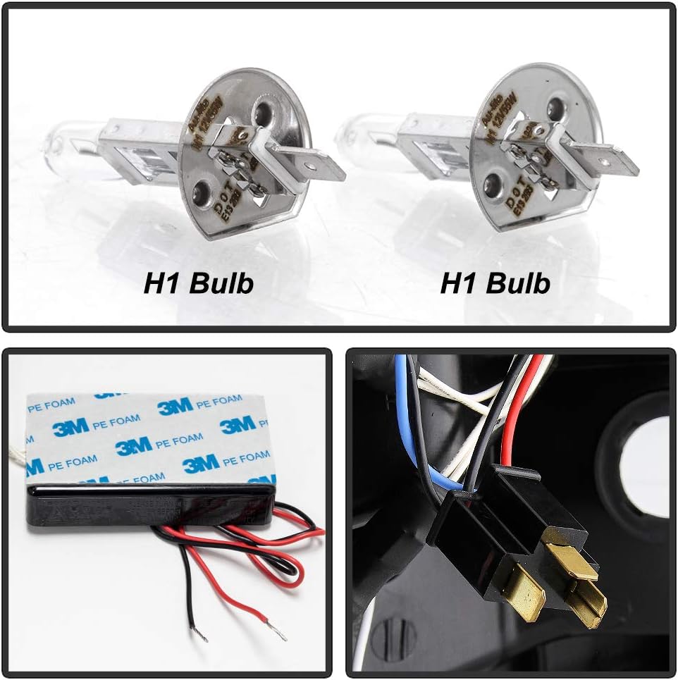 Black Housing Projector Headlights Headlamps S89298
