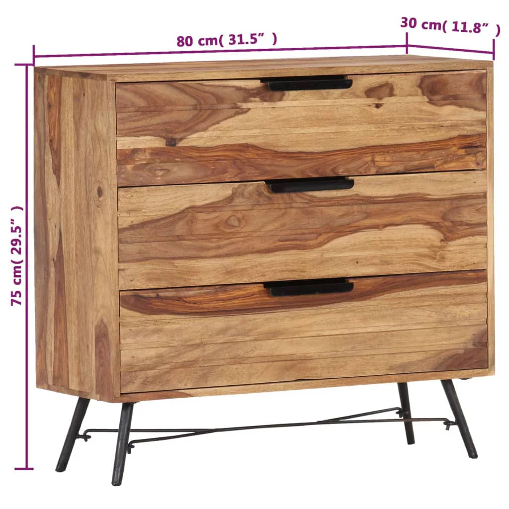 Solid Sheesham Wood Sideboard A47094