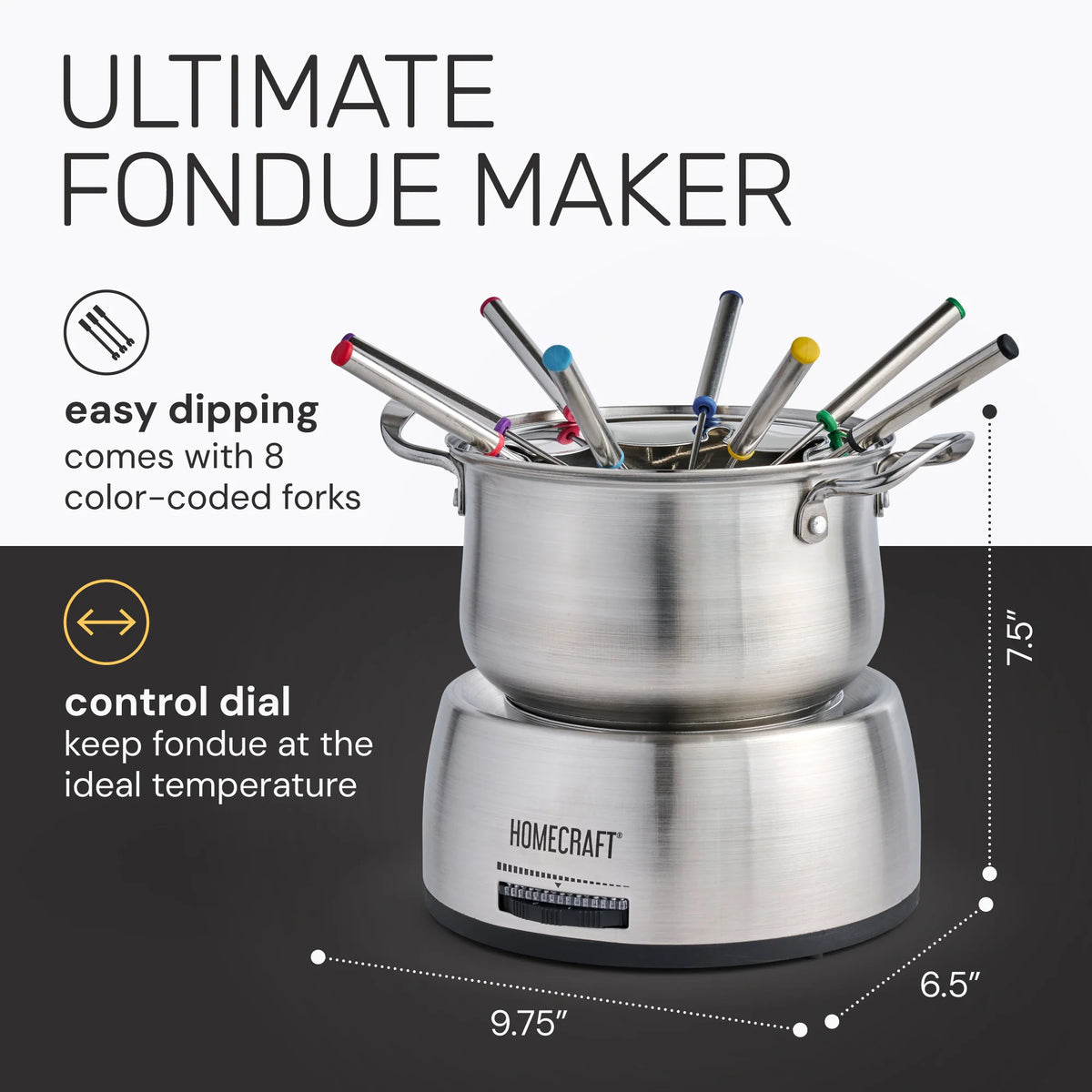 8-Cup Electric Fondue Set G23557