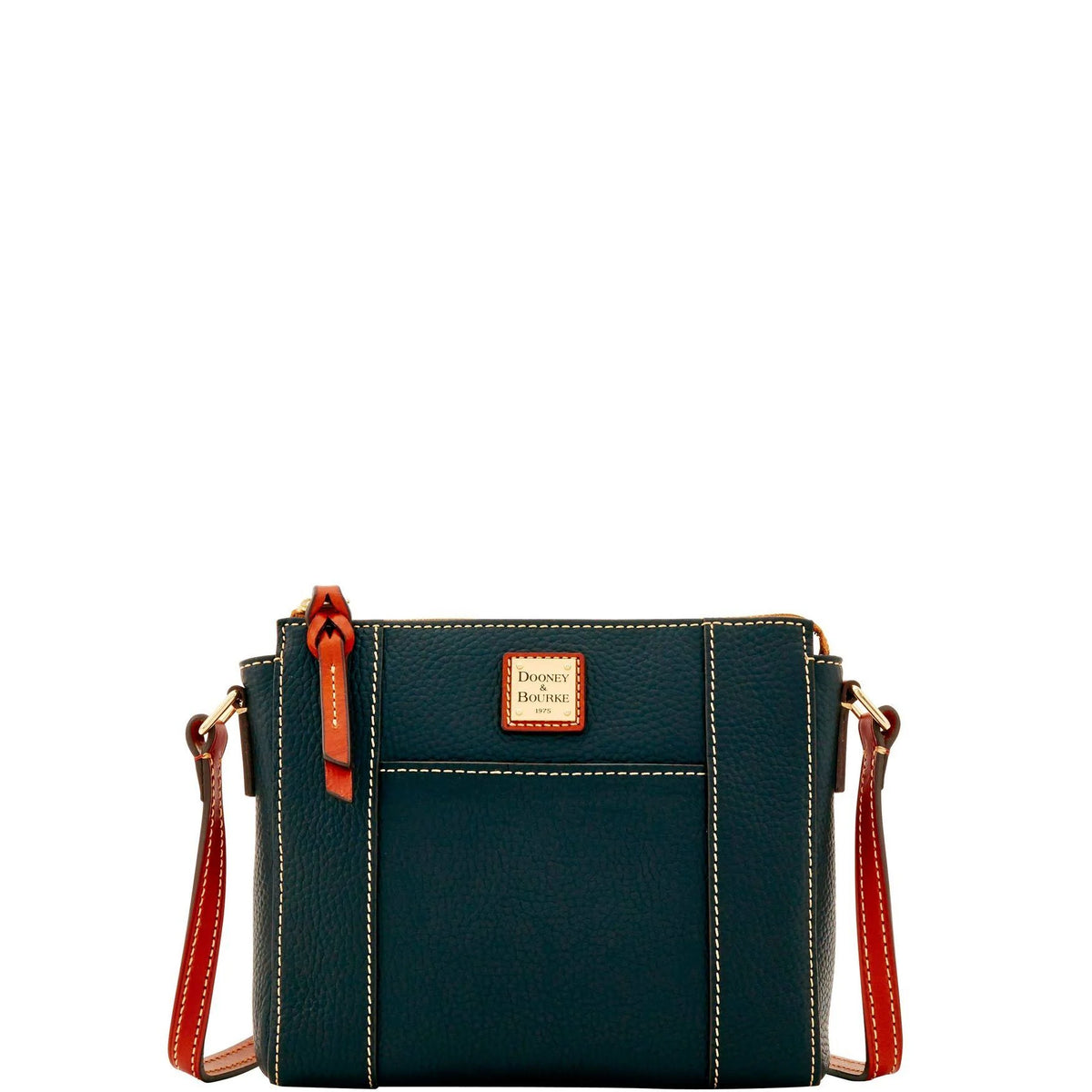 Black Pebble Grain Crossbody Bag F820