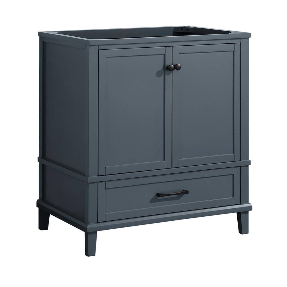 Dark Blue-Gray Bathroom Vanity Cabinet O471012
