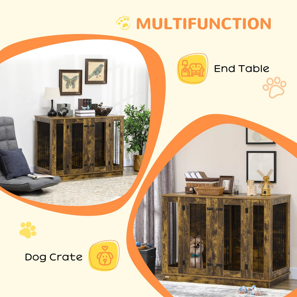 Large Dog Crate with Removable Panel A4724
