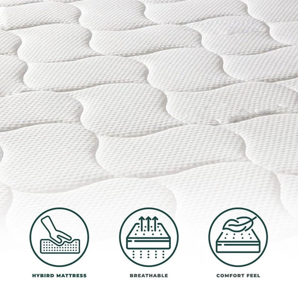 8 Inch Foam & Spring Hybrid Queen Mattress J67330