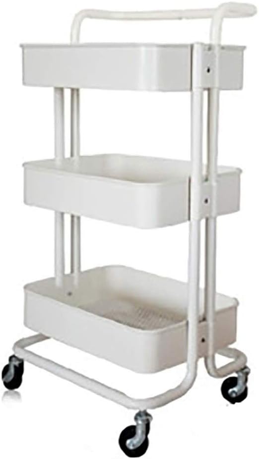 Mobile Storage Cart with Adjustable Metal Frame A7554
