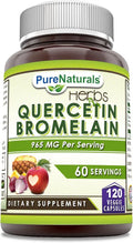 Quercetin with Bromelain 120 Veggie Capsules Supplement F893132