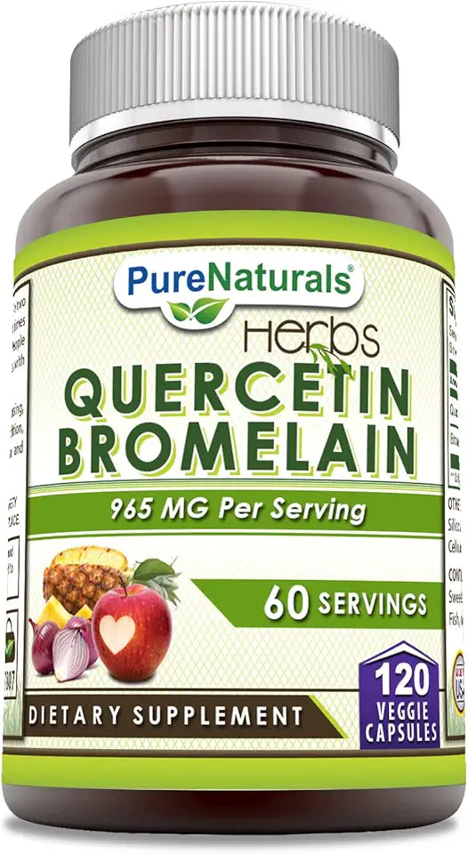 Quercetin with Bromelain 120 Veggie Capsules Supplement F893132