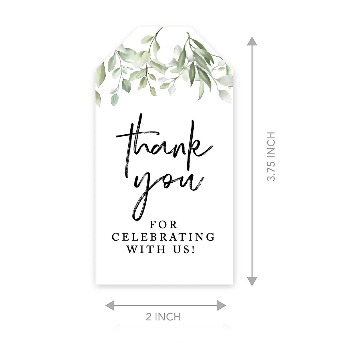 100-Pk Cardstock Gift Tags with Bakers Twine G833