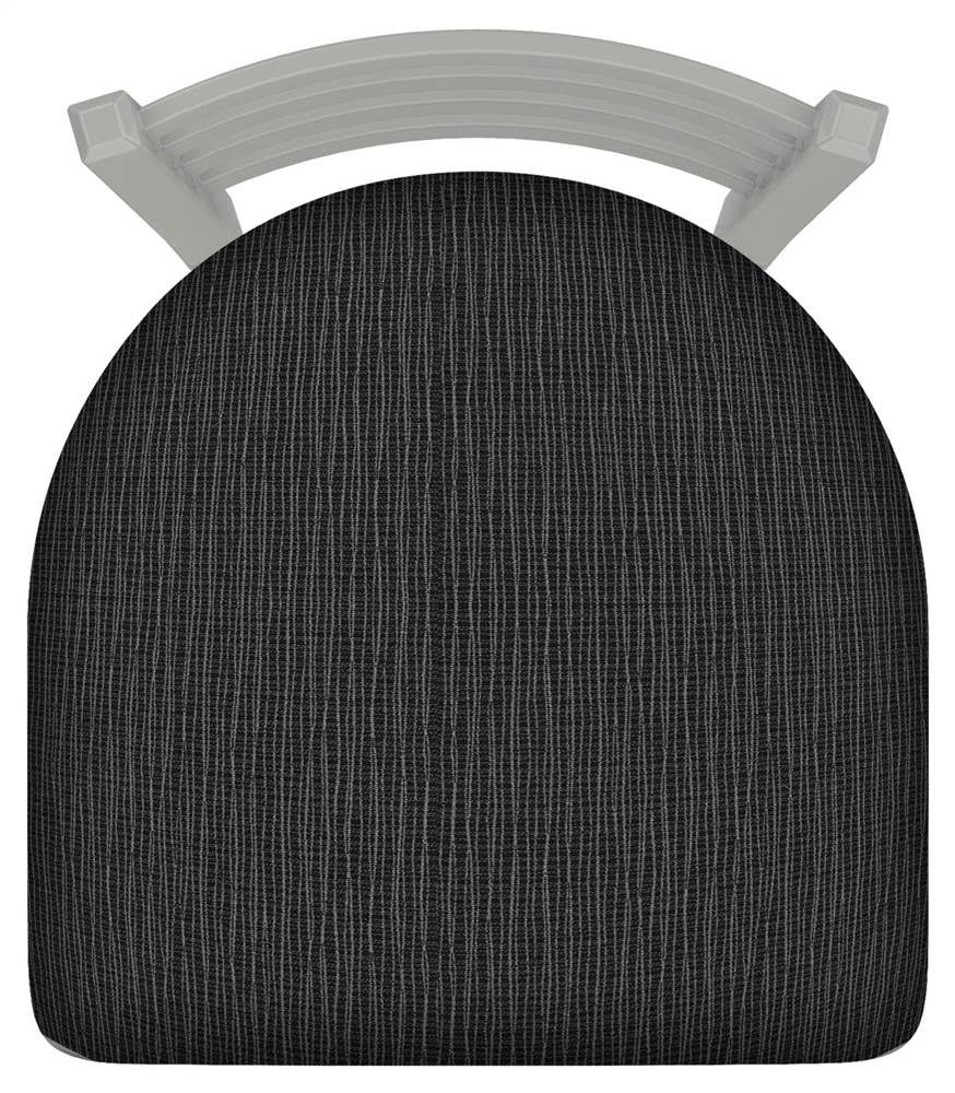 Anodized Nickel Finish Chair with Axis Truffle Seat Y612043