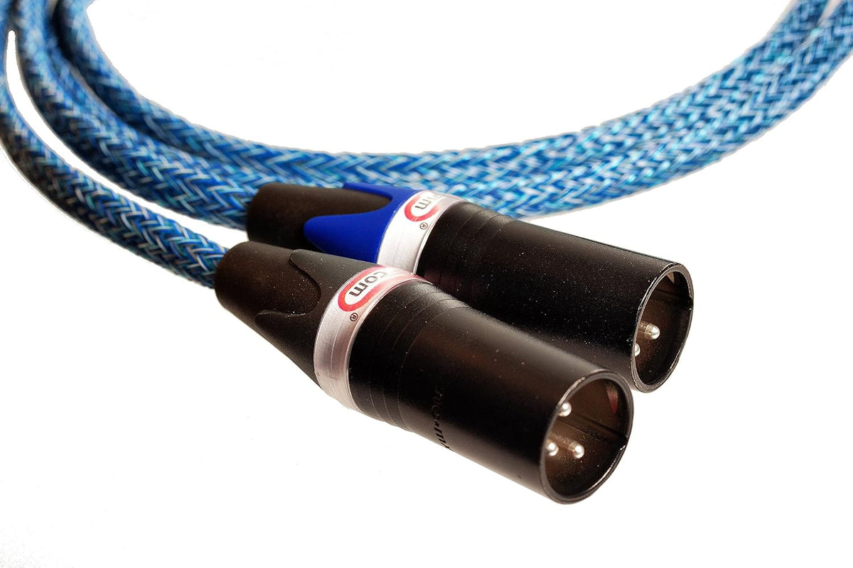 Blue XLR Cable Stereo Pair 2 Cables A394129