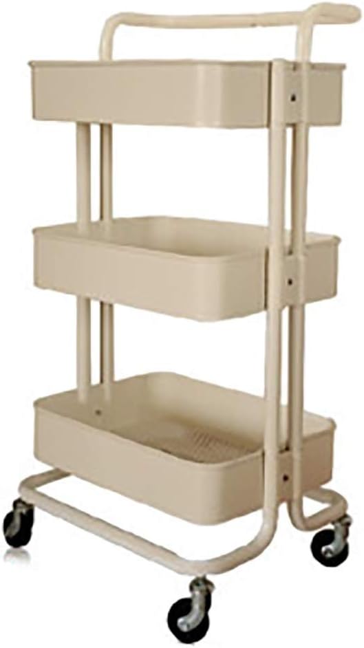 Mobile Storage Cart with Adjustable Metal Frame A7554