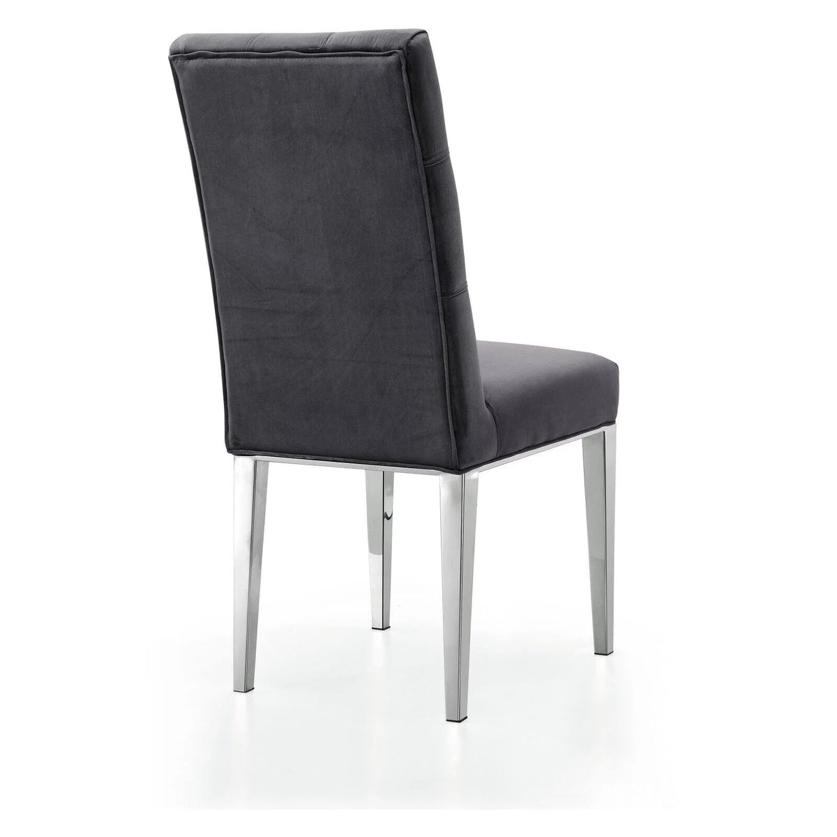 Black Velvet Dining Chair Set of 2 O2512