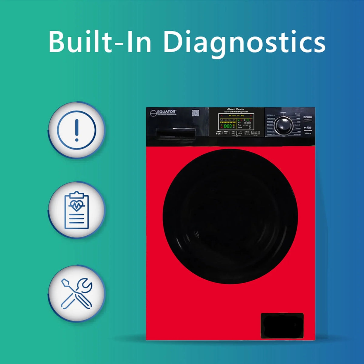 18 lbs. Combination Washer Dryer with Laundry Pedestal B3049