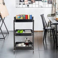 Black Aluminum Kitchen Cart D2945