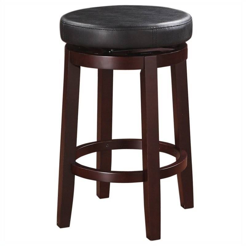 Faux Leather Swivel Counter Stool V891