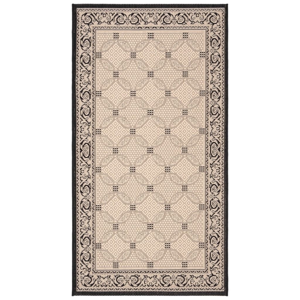 5'3" x 5'3" Round Geometric Indoor/Outdoor Area Rug A52145