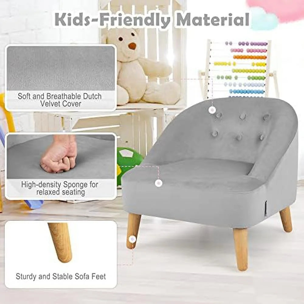 Velvet Sofa with Ottoman E8686