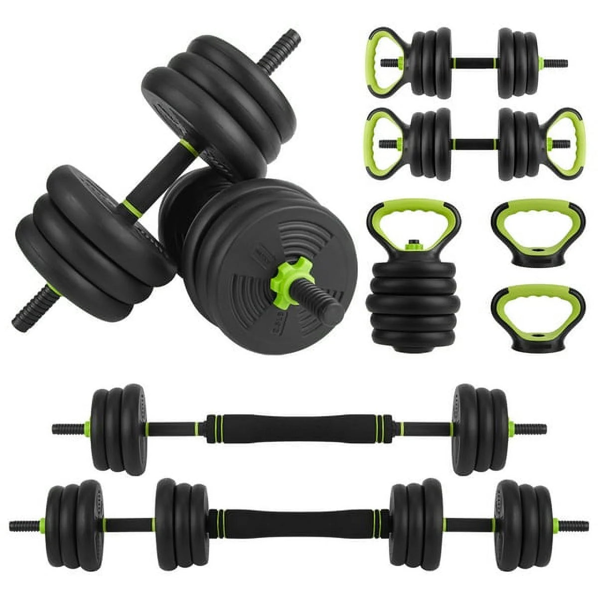 4-in-1 Adjustable Dumbbells Set 44 LBS U418