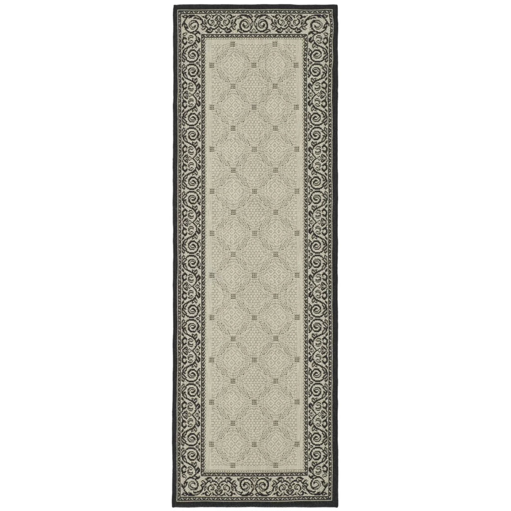 5'3" x 5'3" Round Geometric Indoor/Outdoor Area Rug A52145