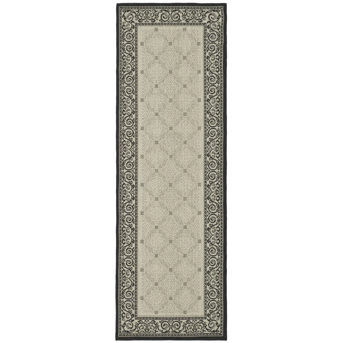 5'3" x 5'3" Round Geometric Indoor/Outdoor Area Rug A52145