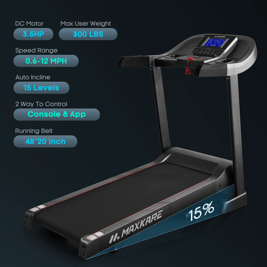3.5HP Folding Treadmill with Auto Incline H825155
