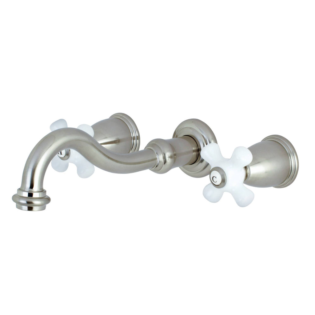 Brushed Nickel Wall Mount Tub Faucet Q266