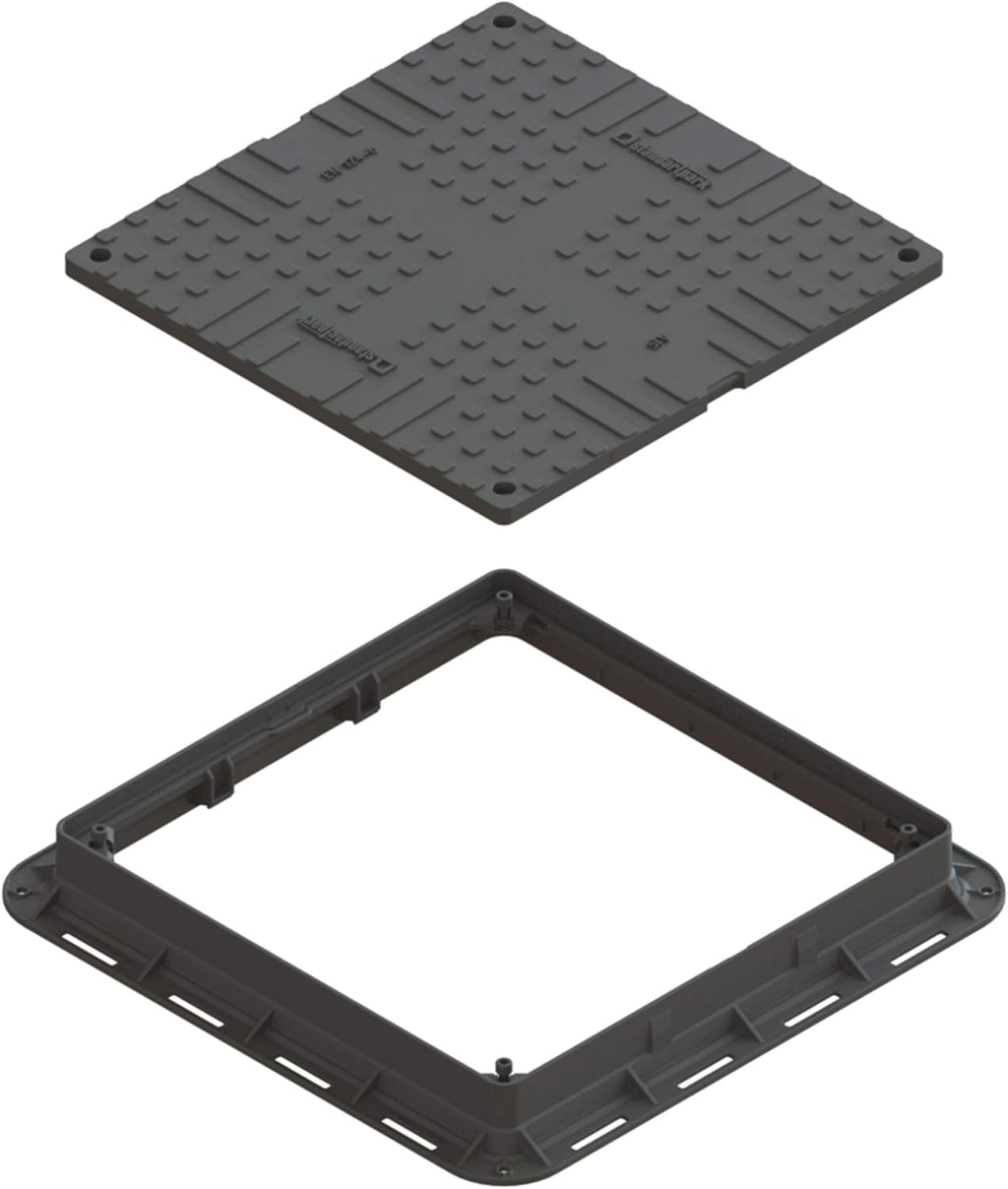 Square 24x24 Locking Plastic Manhole Cover with Locking Tool T3386