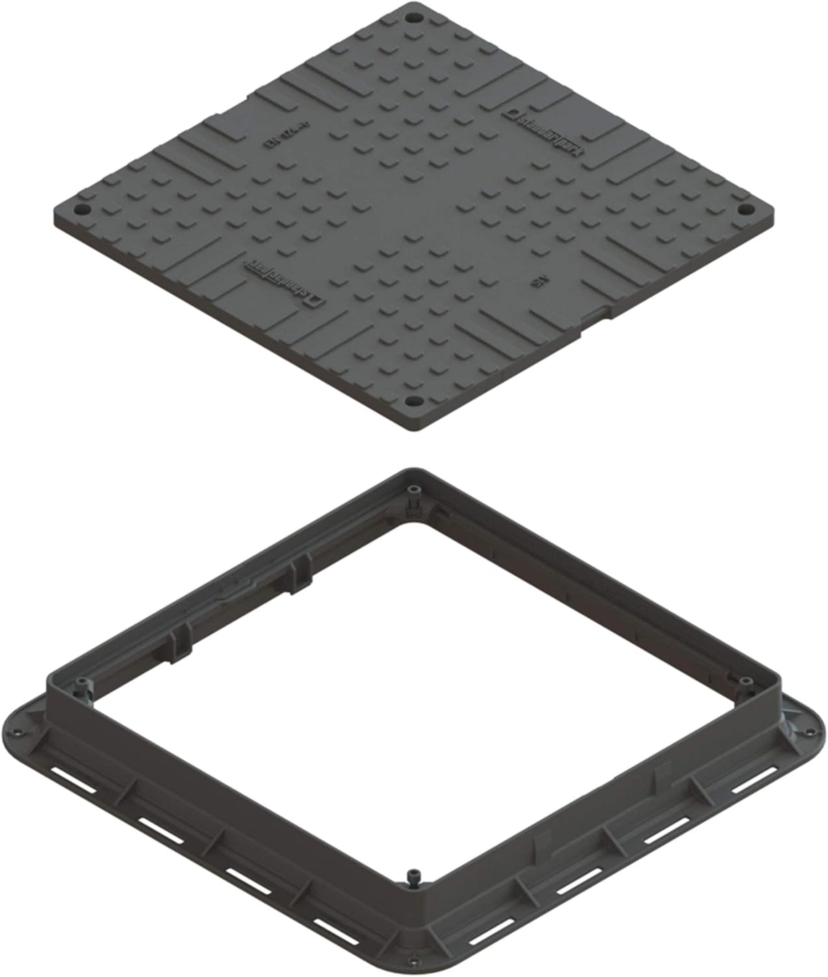 Square 24x24 Locking Plastic Manhole Cover with Locking Tool T3386