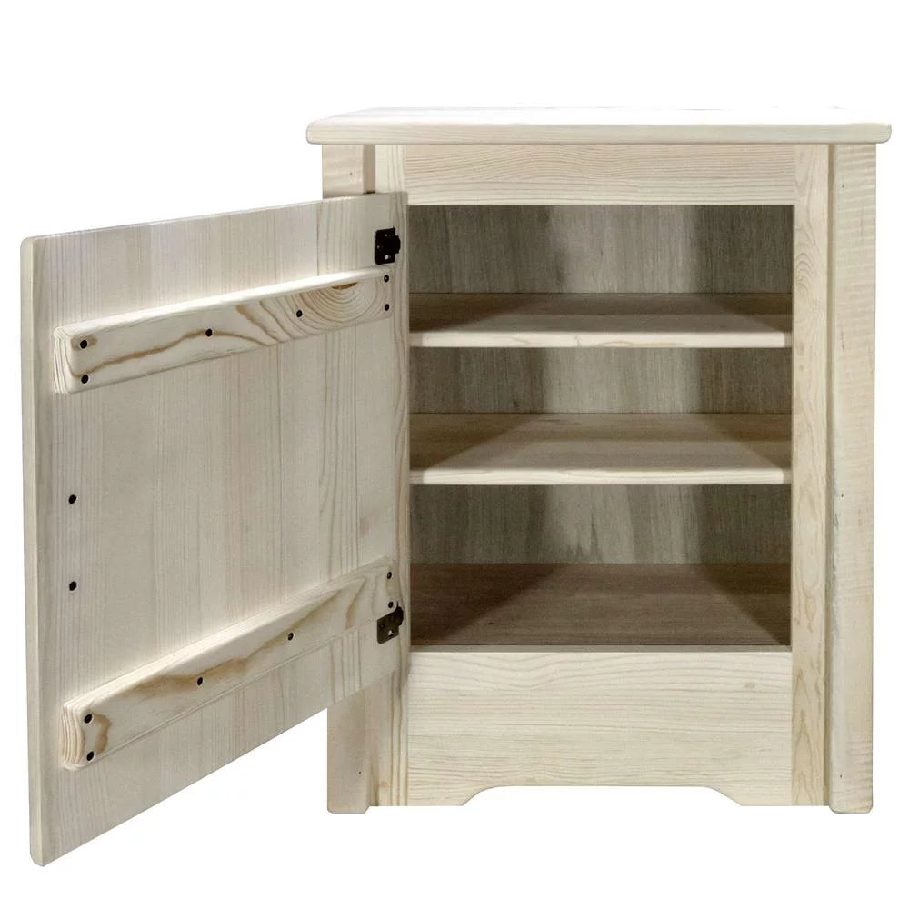 Accent Cabinet with Laser Engraved Pine Design O273837