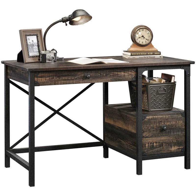 Carbon Oak and Black Writing Desk U931925