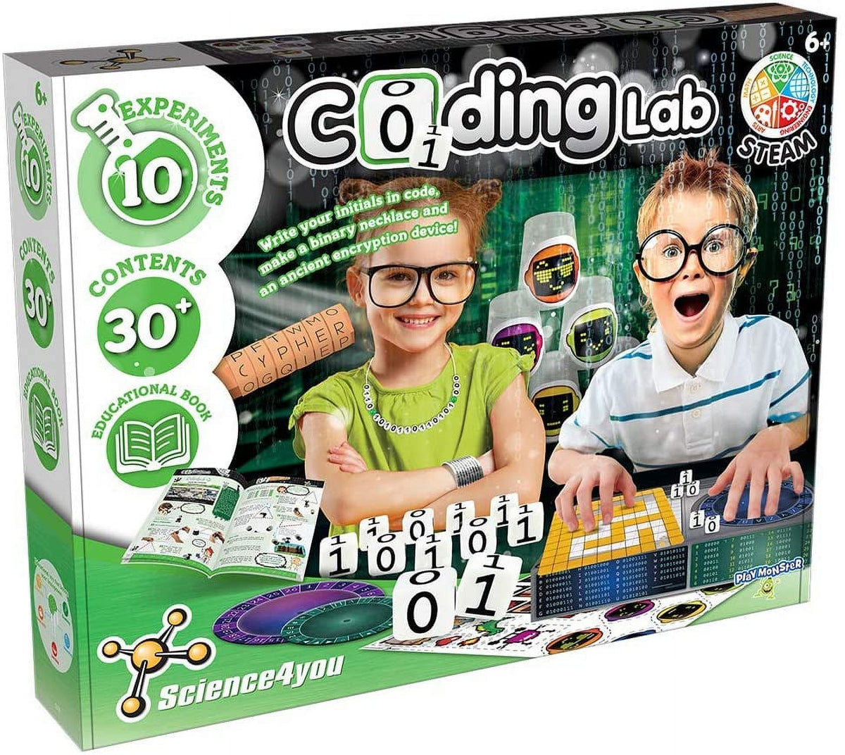 Coding Lab 10 Experiments Education Activity Kit for Kids Ages 6+ Q2410