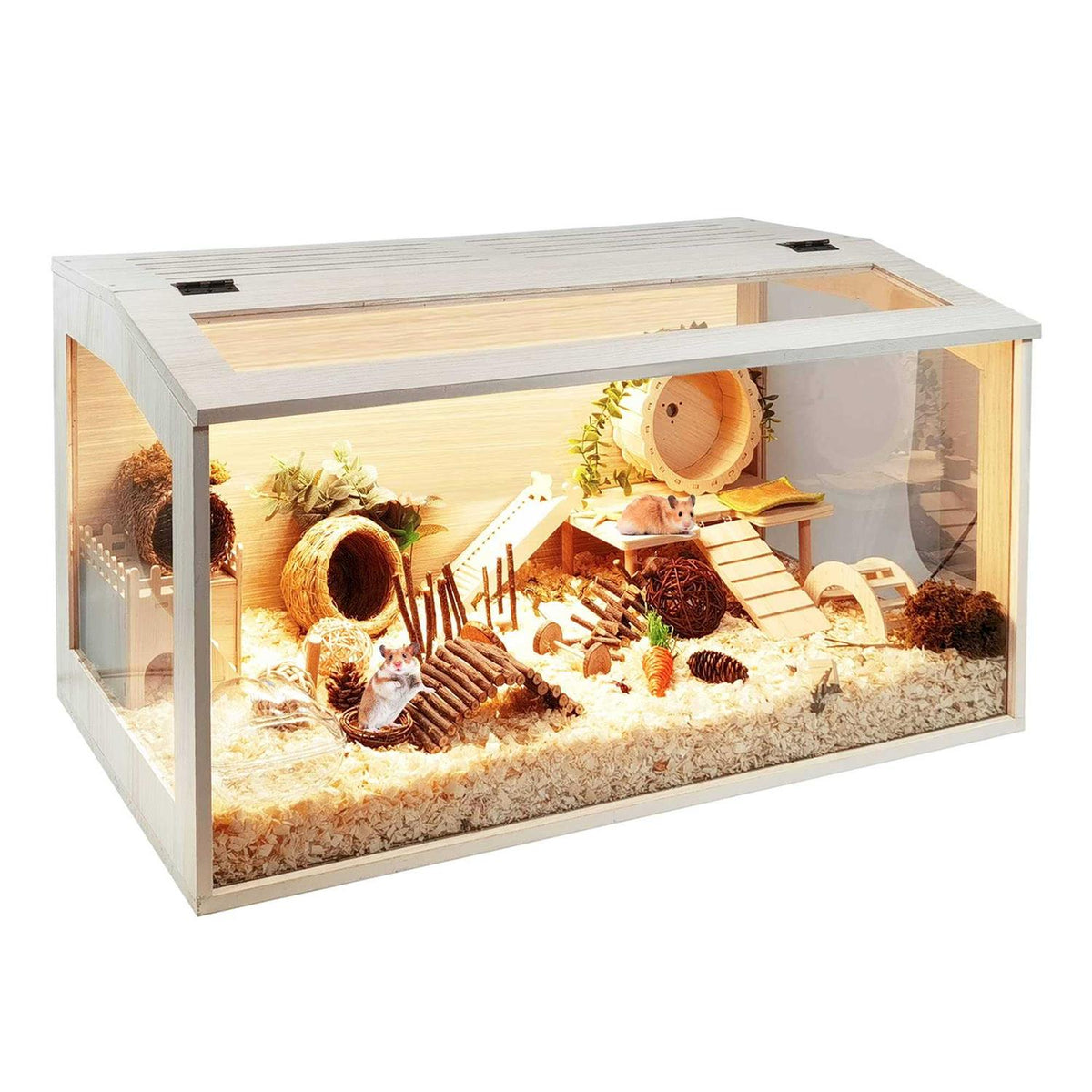 Wooden Hamster Cage with Acrylic Sheets I379
