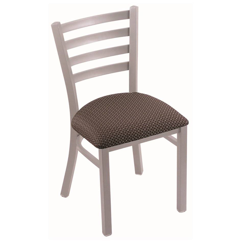 Anodized Nickel Finish Chair with Axis Truffle Seat Y612043