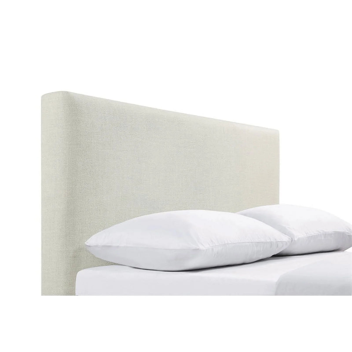 Sand Beige Fabric Upholstered King Headboard K9491