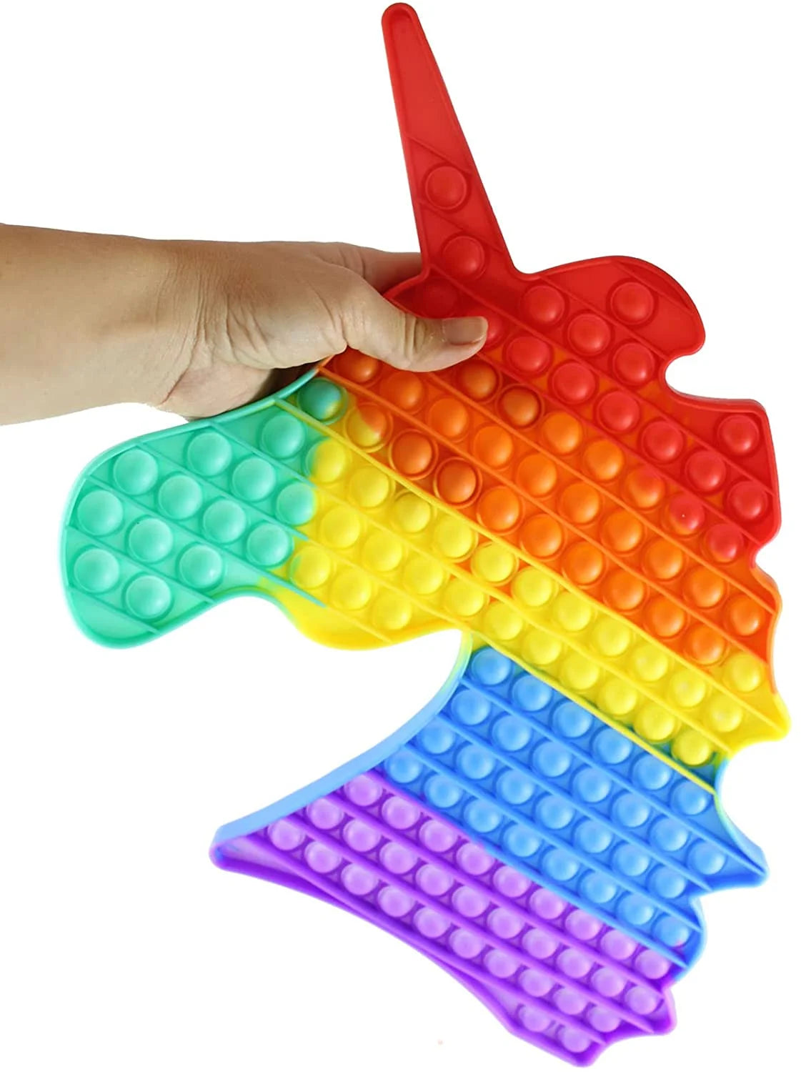Jumbo Unicorn Bubble Pop Fidget Toy, Silicone Sensory Stress Toy P297288