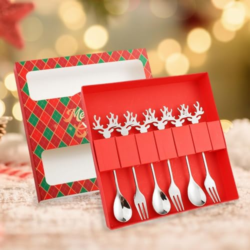 Christmas Stainless Steel Spoons Forks Set I28220